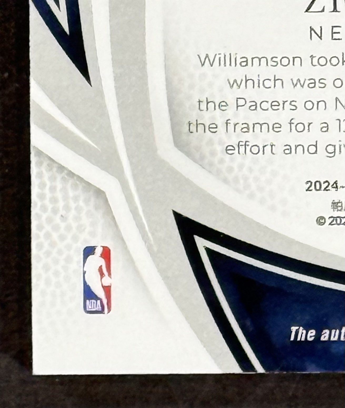 2024-25 Immaculate Basketball Green Zion Williamson NO Pelicans Auto 4/5 Panini
