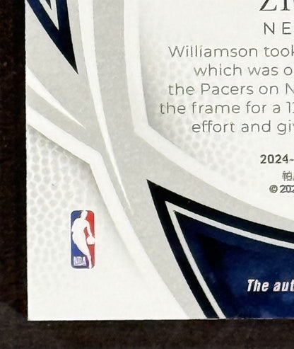 2024-25 Immaculate Basketball Green Zion Williamson NO Pelicans Auto 4/5 Panini