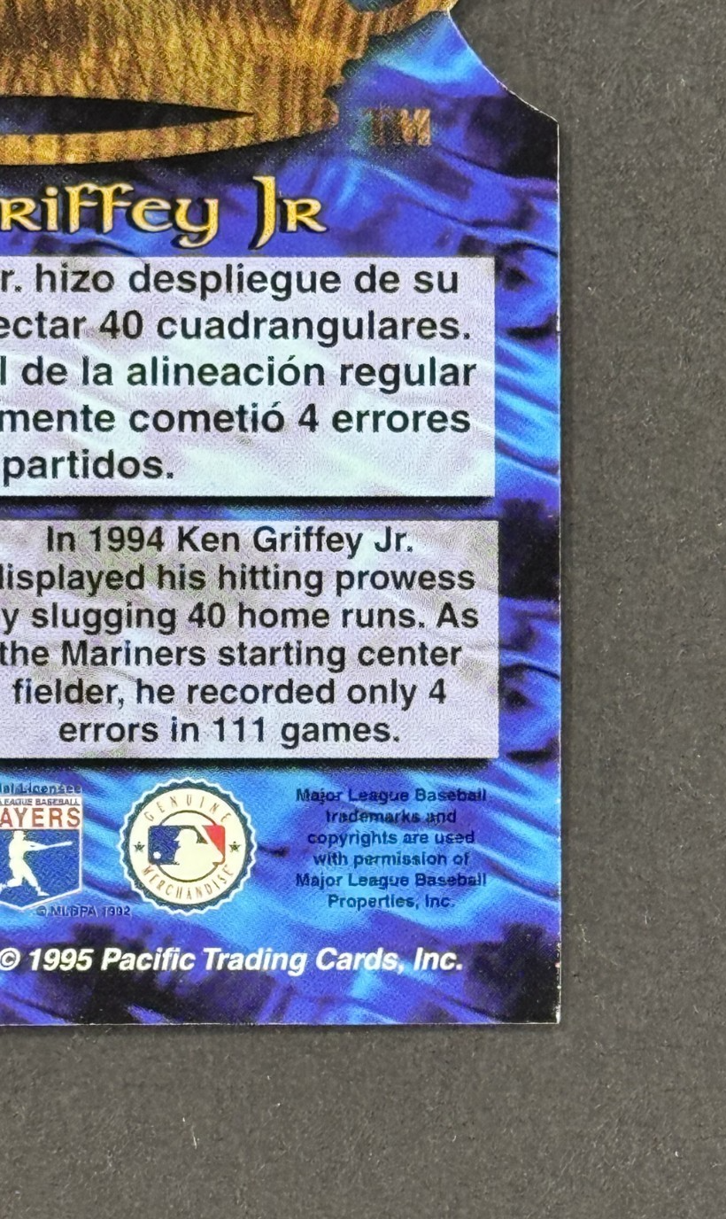 1995 Pacific Gold Crown Die Cuts Ken Griffey Jr Insert #16 Seattle Mariners HOF
