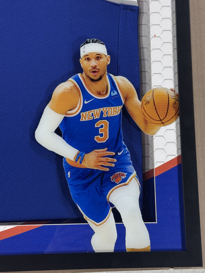 Josh Hart Signed NY Knicks Nike Jersey Framed LED Shadowbox Auto Fanatics COA