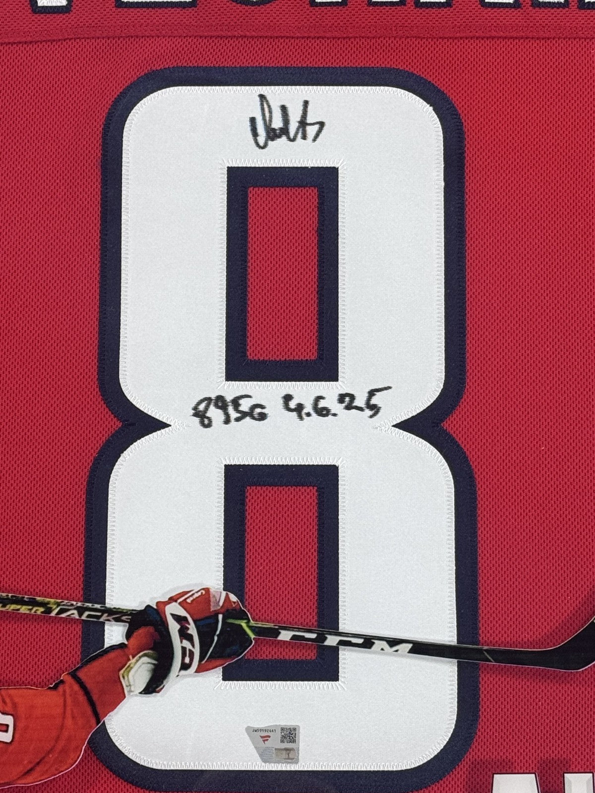 Alexander Ovechkin Signed Capitals Jersey 895G Auto LED Shadowbox Fanatics COA