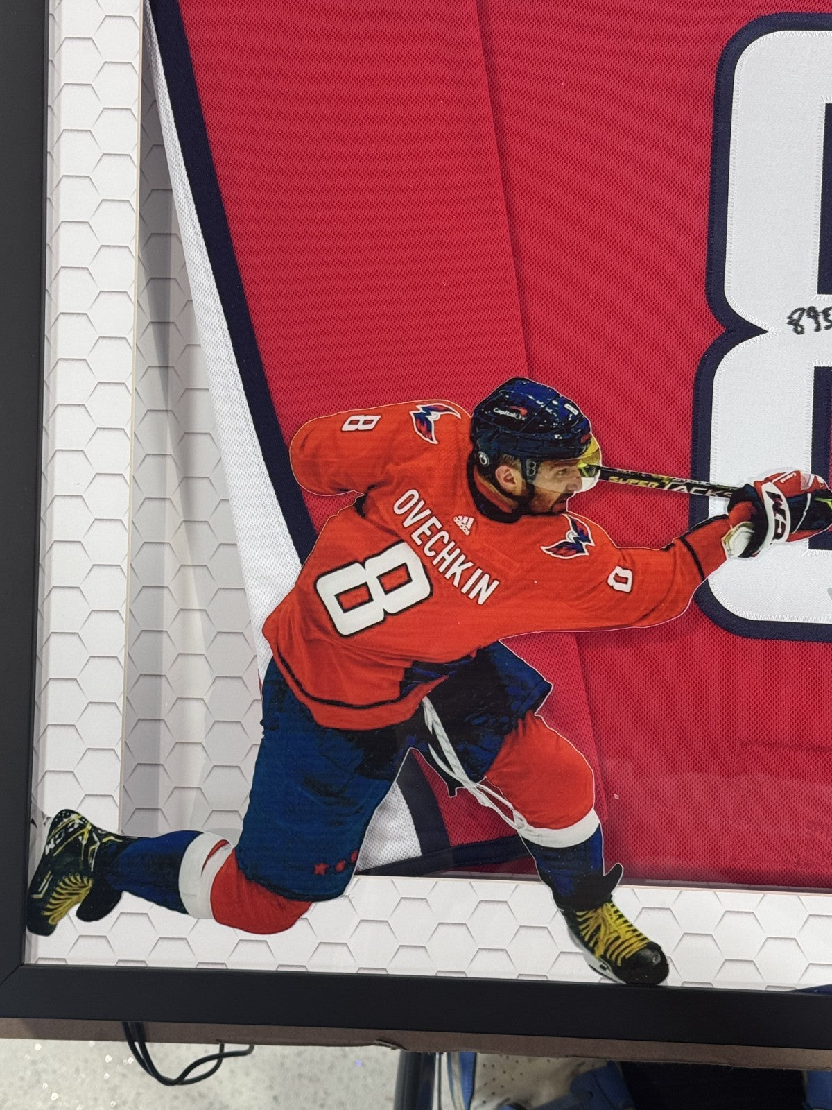 Alexander Ovechkin Signed Capitals Jersey 895G Auto LED Shadowbox Fanatics COA