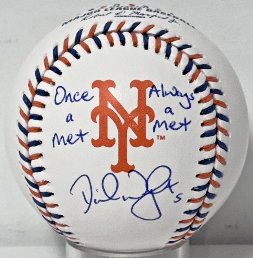 David Wright Signed NY Mets Logo Ball Once a Met Always a Met Auto JSA COA