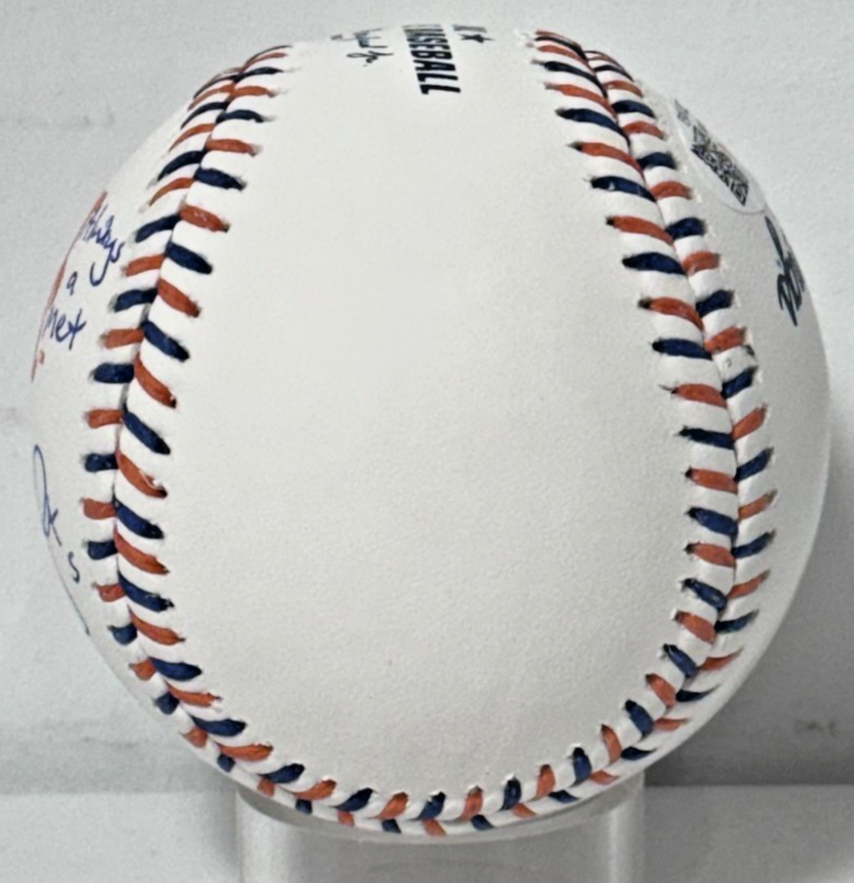 David Wright Signed NY Mets Logo Ball Once a Met Always a Met Auto JSA COA