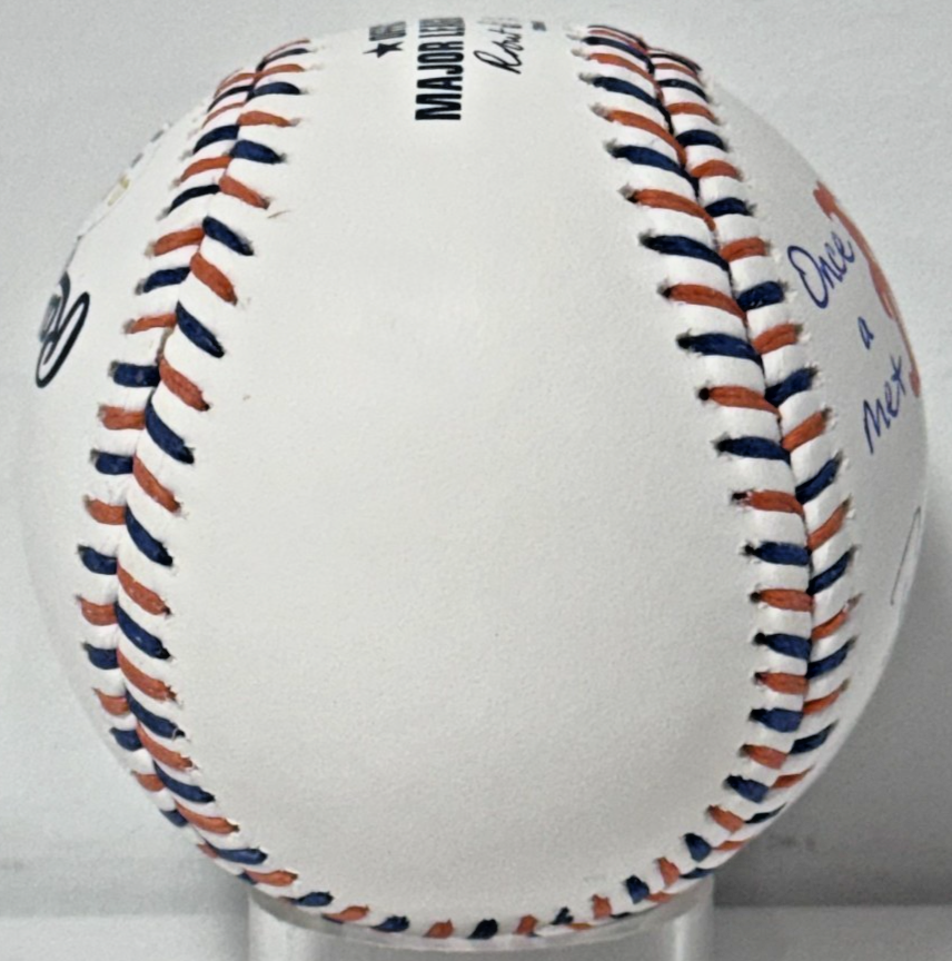 David Wright Signed NY Mets Logo Ball Once a Met Always a Met Auto JSA COA
