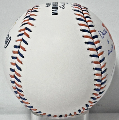 David Wright Signed NY Mets Logo Ball Once a Met Always a Met Auto JSA COA