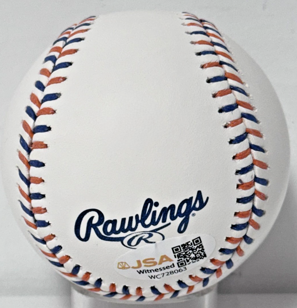 David Wright Signed NY Mets Logo Ball Once a Met Always a Met Auto JSA COA