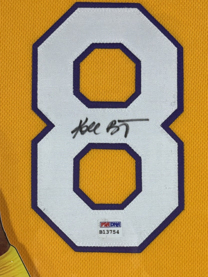 Kobe Bryant Signed LA Lakers Jersey Framed LED Shadowbox Full Name Auto PSA COA