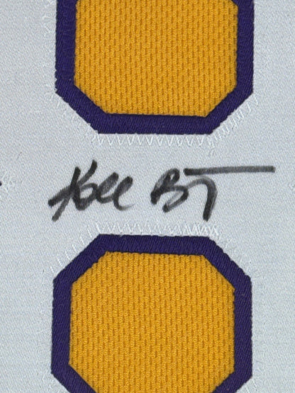 Kobe Bryant Signed LA Lakers Jersey Framed LED Shadowbox Full Name Auto PSA COA