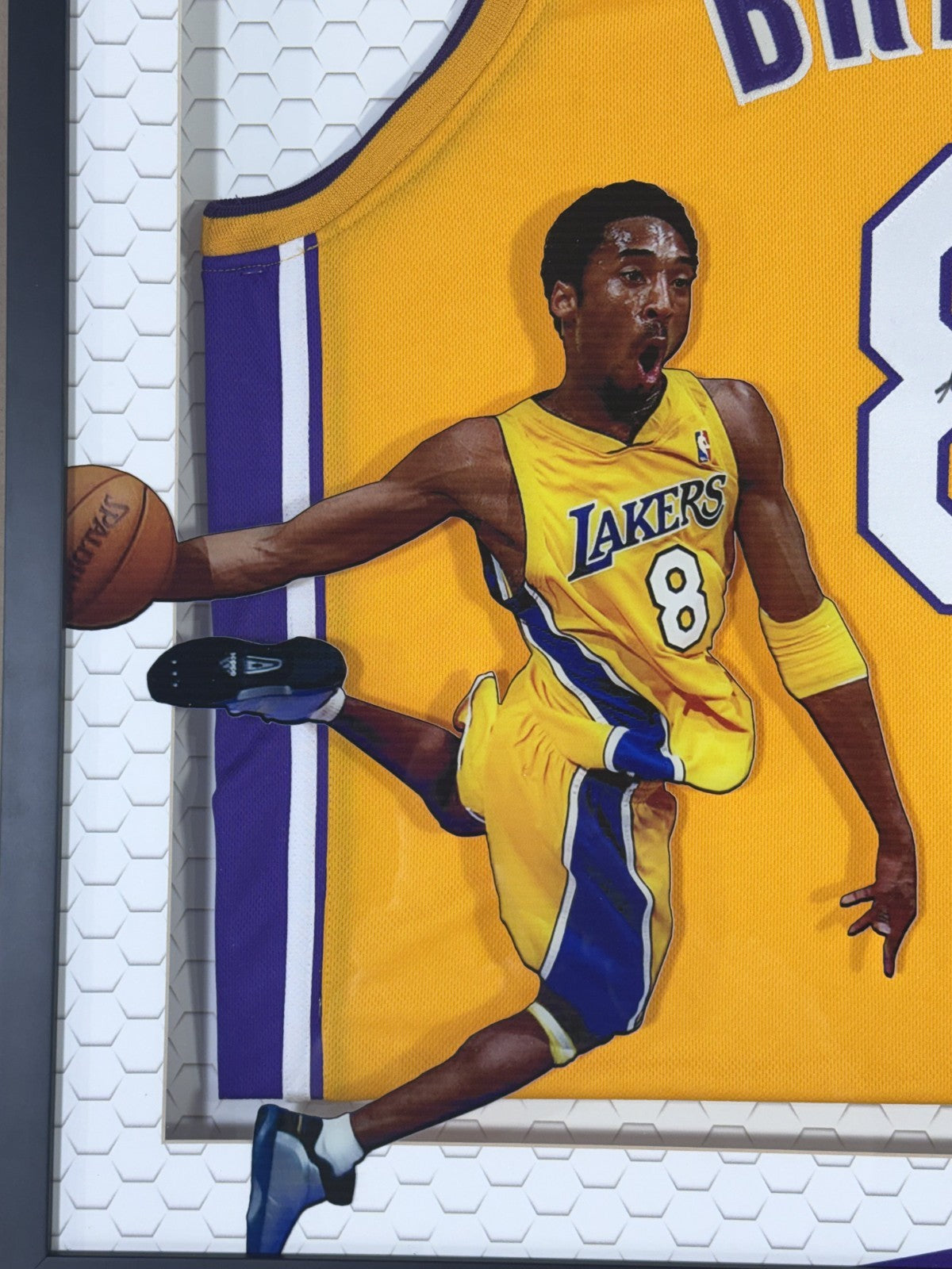 Kobe Bryant Signed LA Lakers Jersey Framed LED Shadowbox Full Name Auto PSA COA