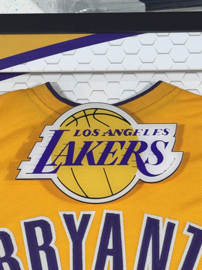 Kobe Bryant Signed LA Lakers Jersey Framed LED Shadowbox Full Name Auto PSA COA