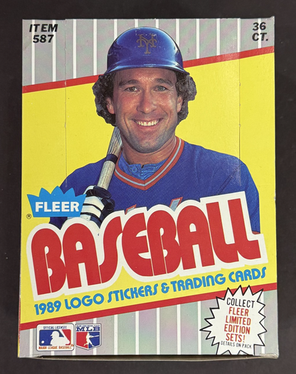 1989 Fleer Baseball Wax Box From Fresh Case Bill Ripken FF Error 90101 Confirm