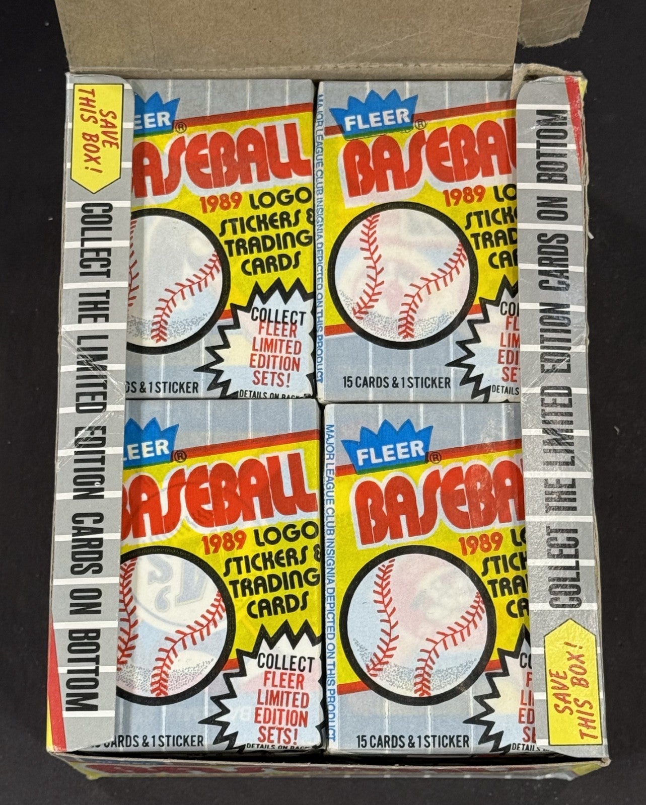 1989 Fleer Baseball Wax Box From Fresh Case Bill Ripken FF Error 90101 Confirm