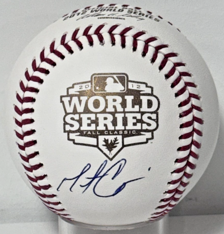 Matt Cain Signed Official 2012 World Series Baseball Auto MLB Holo COA SF Giants