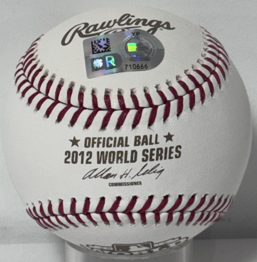 Matt Cain Signed Official 2012 World Series Baseball Auto MLB Holo COA SF Giants