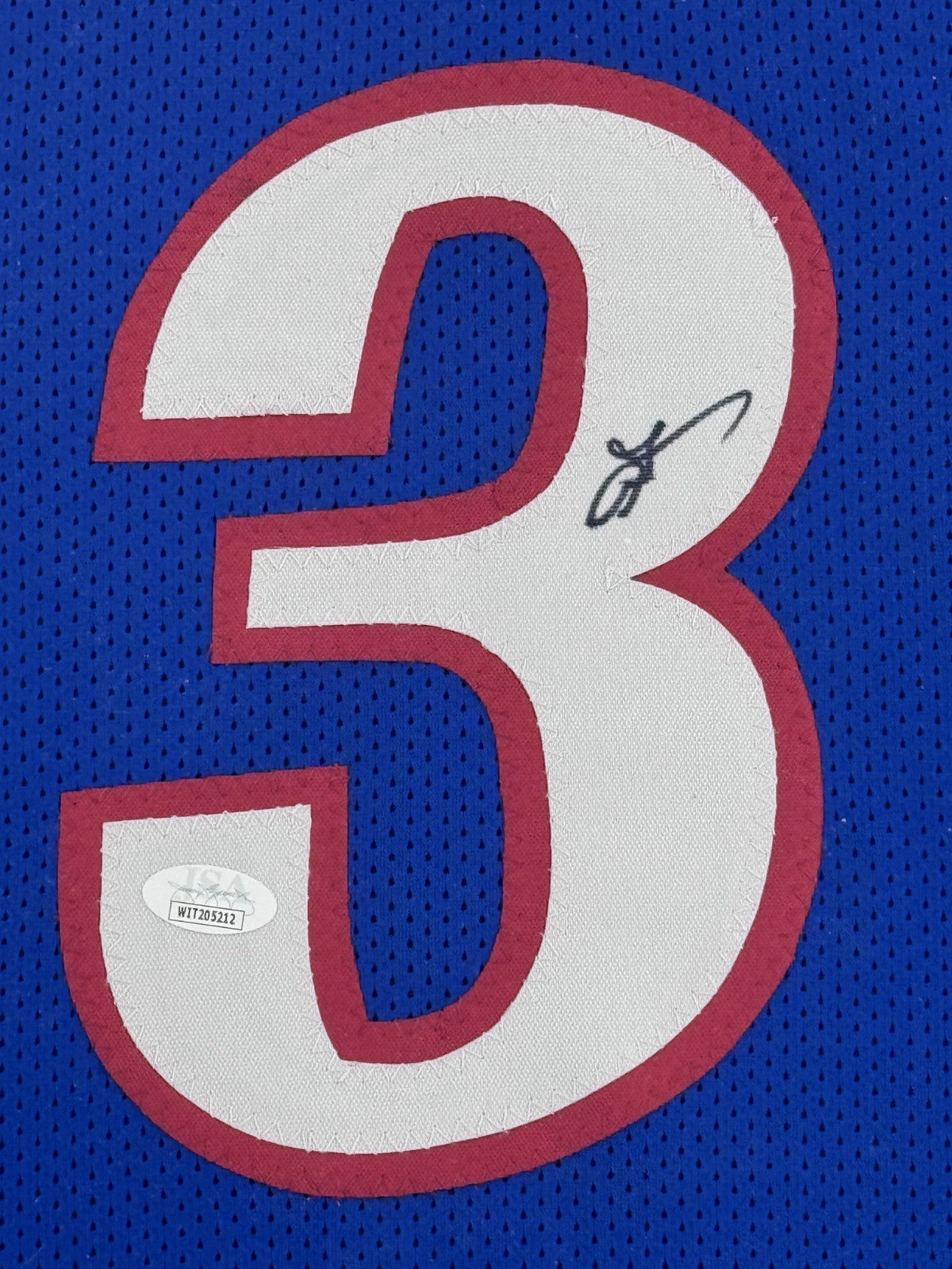 Allen Iverson Signed 76ers Jersey Framed LED Shadowbox Auto JSA COA HOF