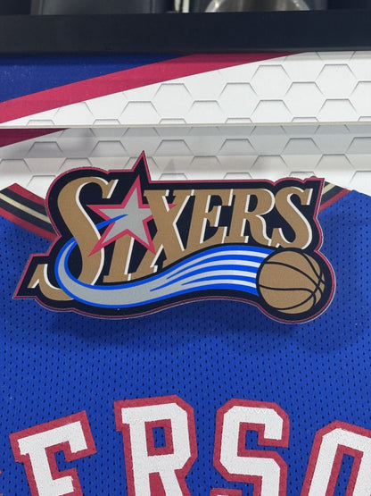 Allen Iverson Signed 76ers Jersey Framed LED Shadowbox Auto JSA COA HOF