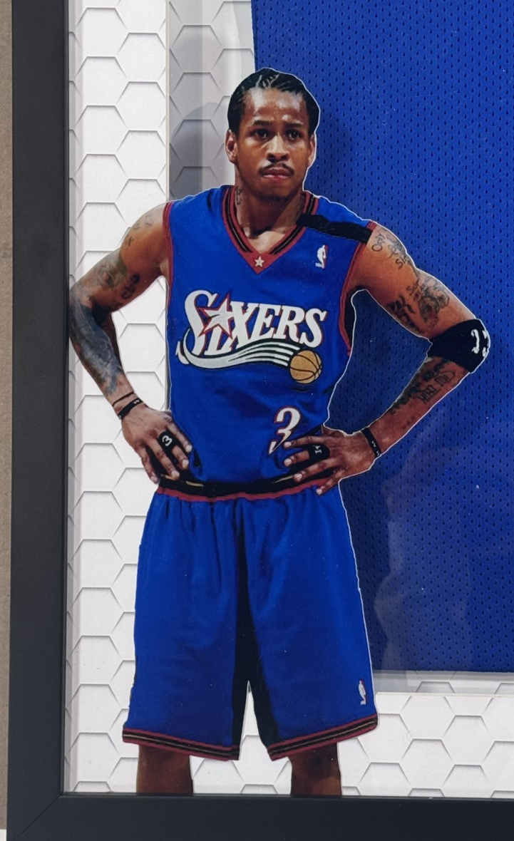 Allen Iverson Signed 76ers Jersey Framed LED Shadowbox Auto JSA COA HOF