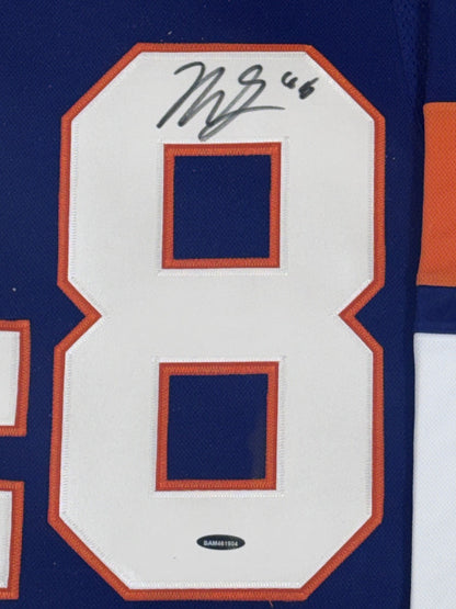 Matthew Schaefer Signed NY Islanders Jersey Framed LED Shadowbox Auto UDA COA