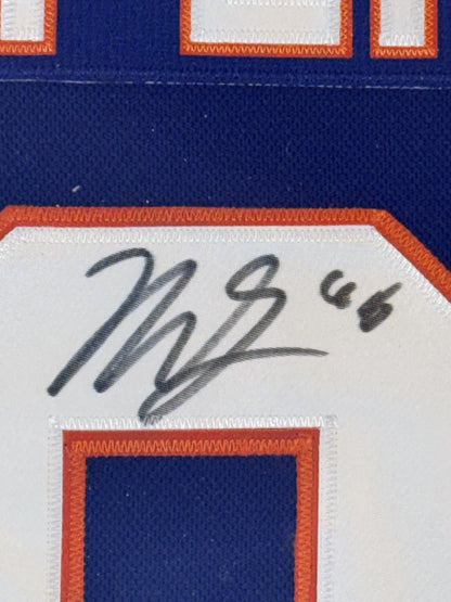 Matthew Schaefer Signed NY Islanders Jersey Framed LED Shadowbox Auto UDA COA