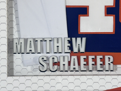 Matthew Schaefer Signed NY Islanders Jersey Framed LED Shadowbox Auto UDA COA