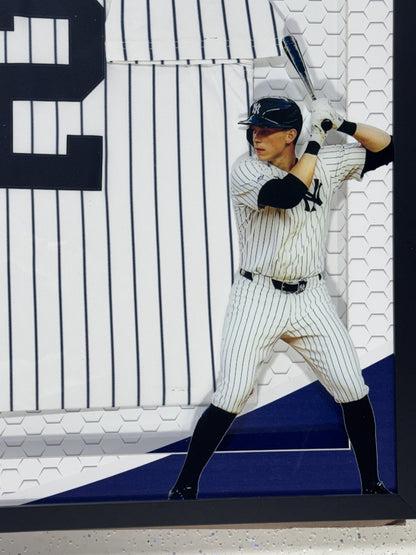 Ben Rice Signed NY Yankees Nike Jersey Framed LED Shadowbox Auto Steiner COA