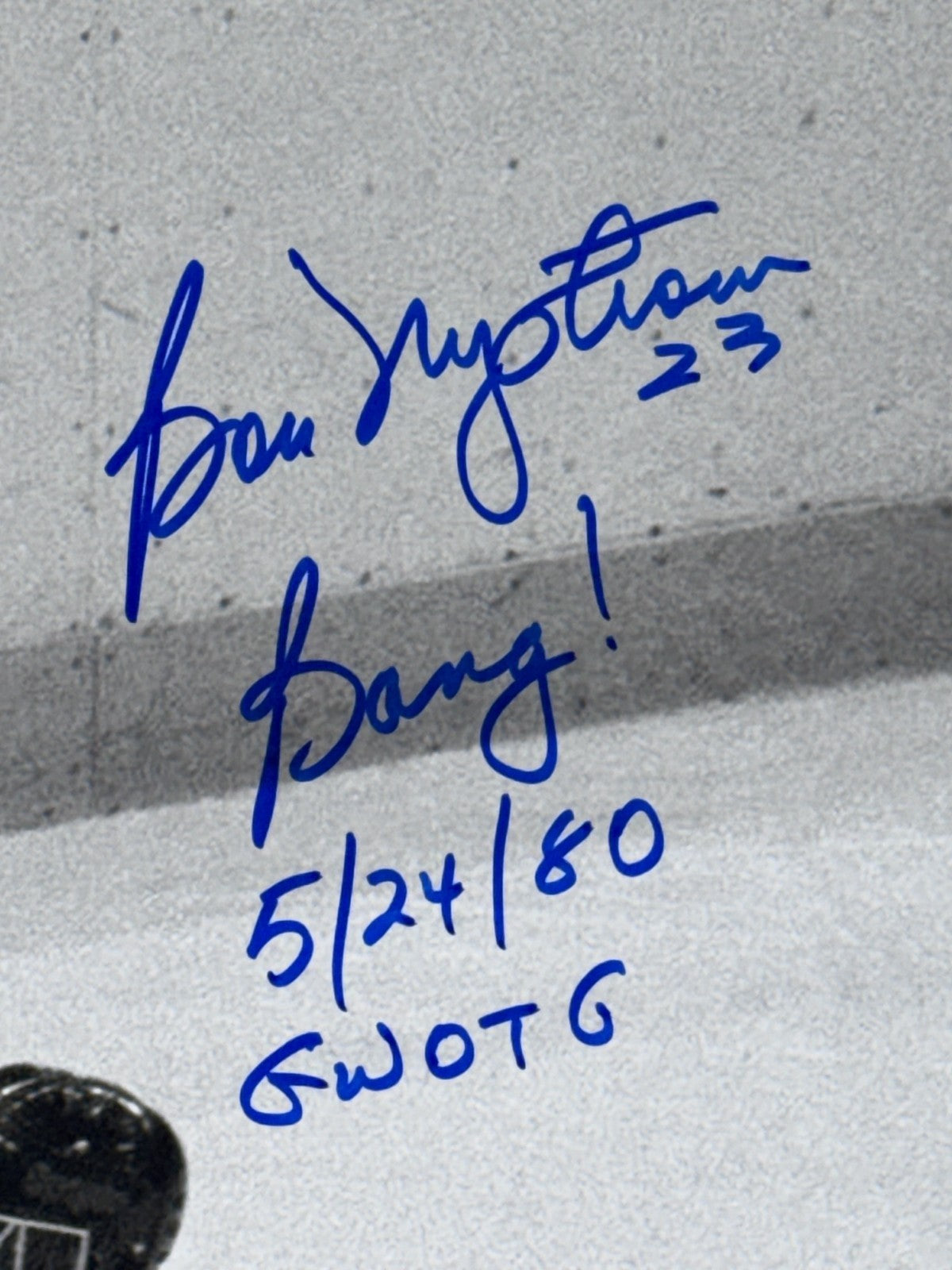 Bobby Nystrom Islanders Signed 1980 Stanley Cup GW Goal 11x14 Photo Framed JSA