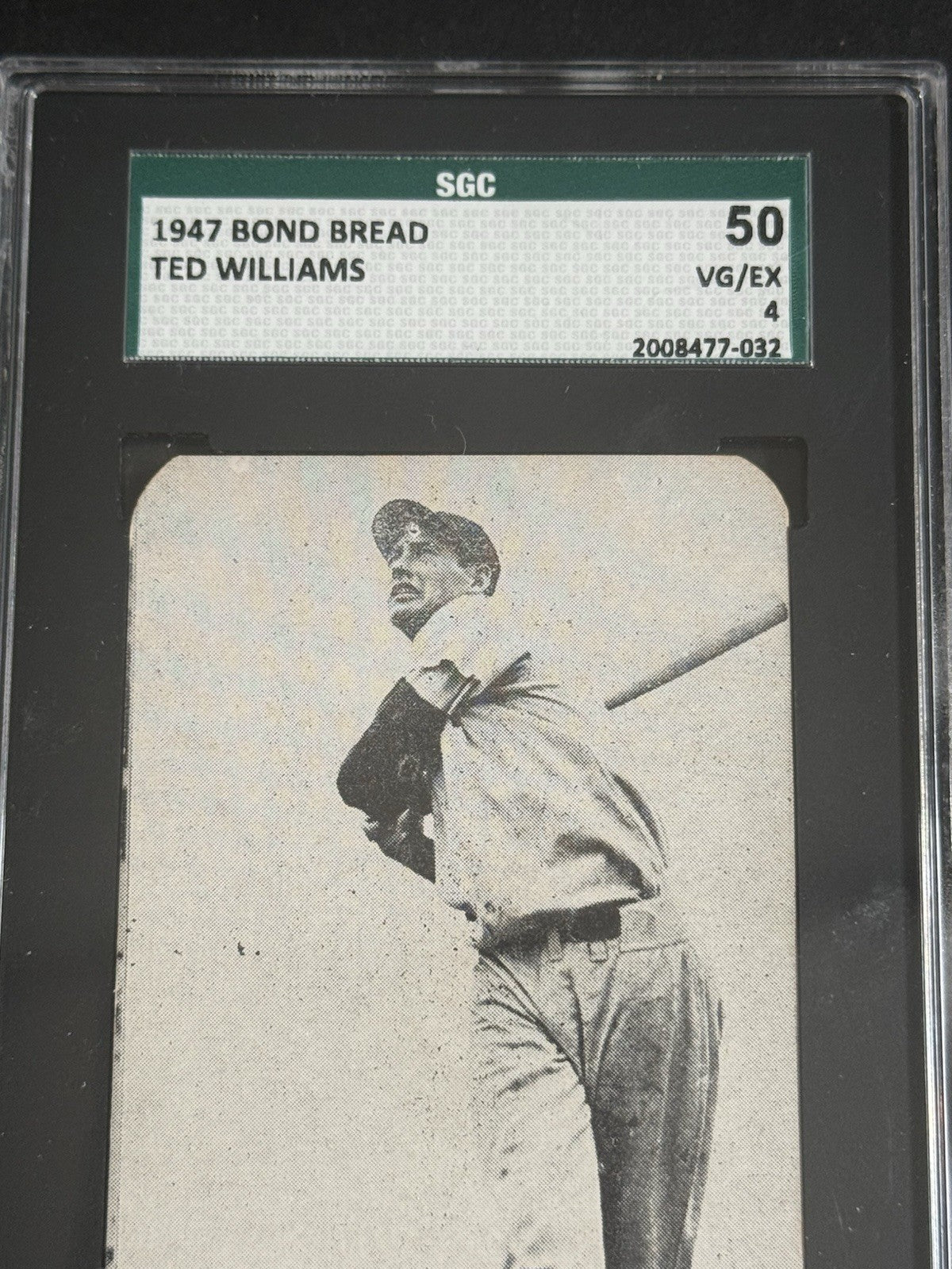 1947 Bond Bread Ted Williams SGC 4 Looks Nicer Real One HOF Boston Red Sox