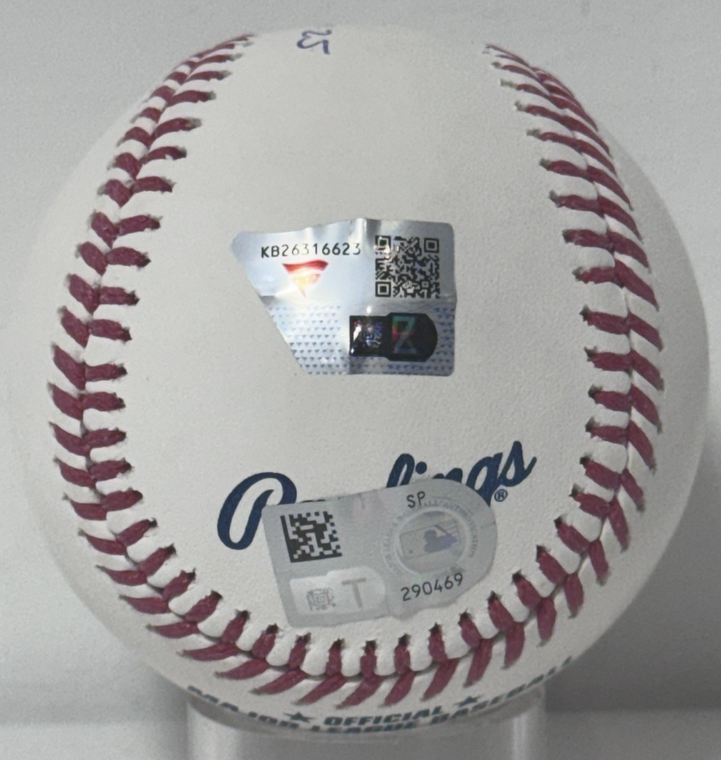 Cam Schlittler Signed Official Baseball MLB Debut Auto Fanatics MLB NY Yankees