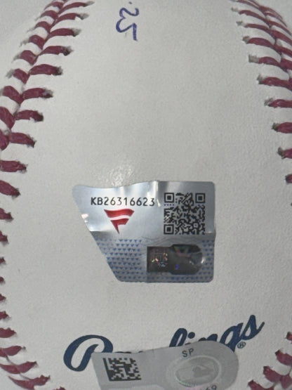 Cam Schlittler Signed Official Baseball MLB Debut Auto Fanatics MLB NY Yankees
