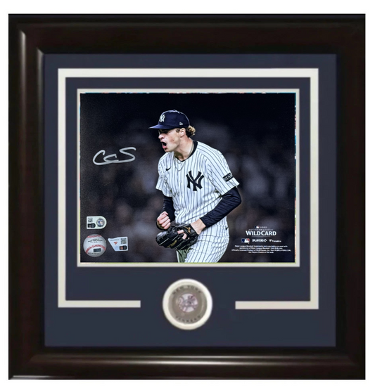 Cam Schlittler Signed 8x10 Spotlight Photo Framed Auto MLB Fanatics NY Yankees