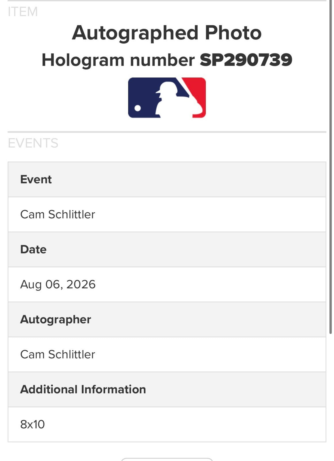 Cam Schlittler Signed 8x10 Spotlight Photo Framed Auto MLB Fanatics NY Yankees