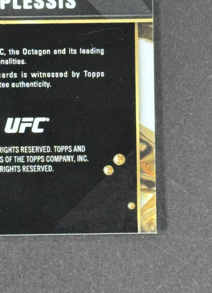 2025 Topps Chrome UFC Dricus Du Plessis Mark Of A Champion Aqua Auto #MOC-DD