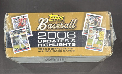 2006 TOPPS BASEBALL UPDATES AND HIGHLIGHTS COMPLETE SET FACTORY SEALED 330 Cards