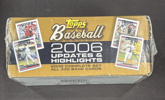 2006 TOPPS BASEBALL UPDATES AND HIGHLIGHTS COMPLETE SET FACTORY SEALED 330 Cards