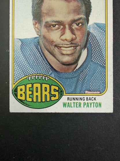 Topps 1976 Walter Payton #148 ROOKIE CARD Nice W/ Slight Paper Wrinkle HOF Bears