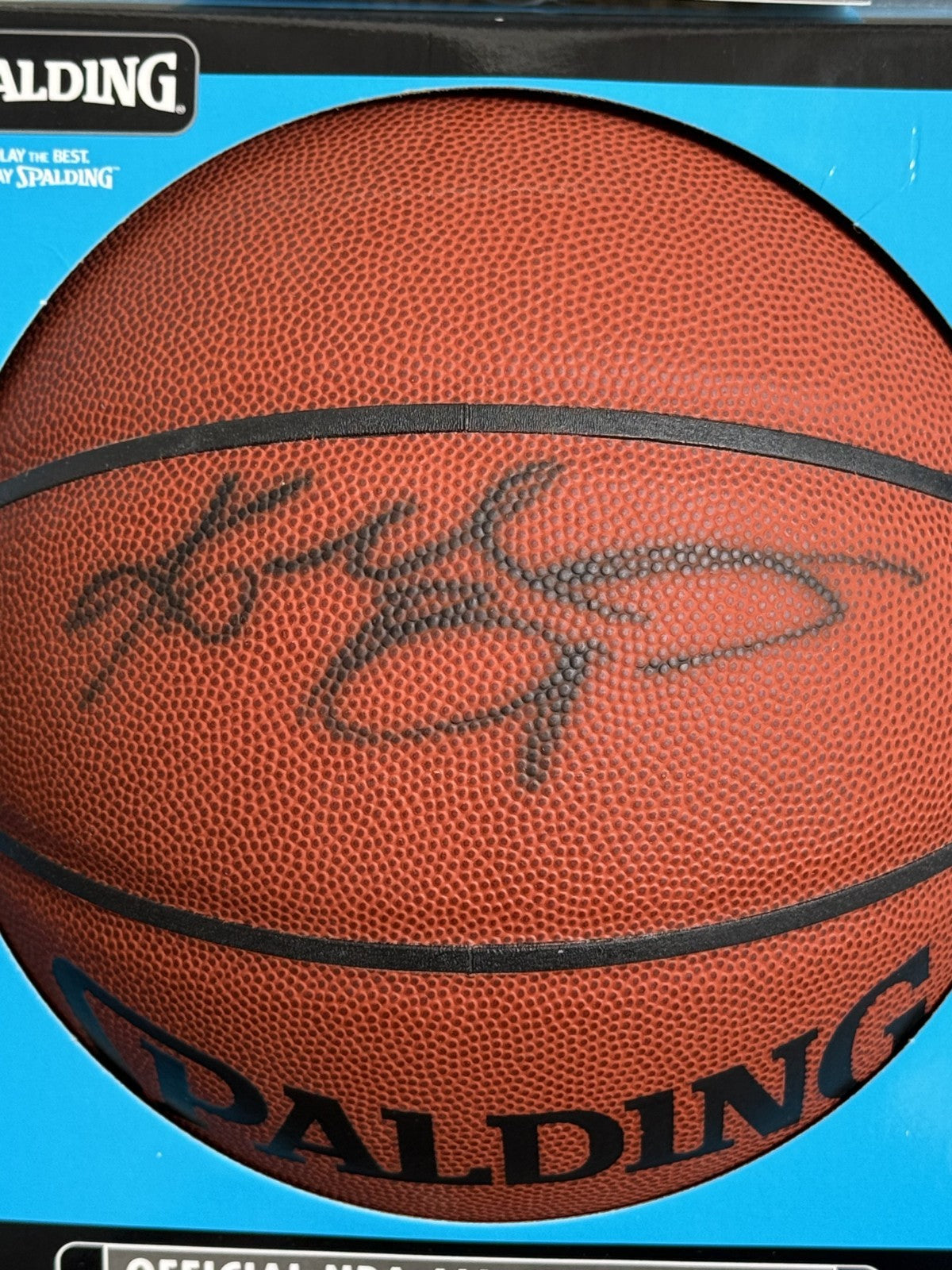 Kobe Bryant LA Lakers Signed NBA Spalding Basketball Auto PSA COA HOF