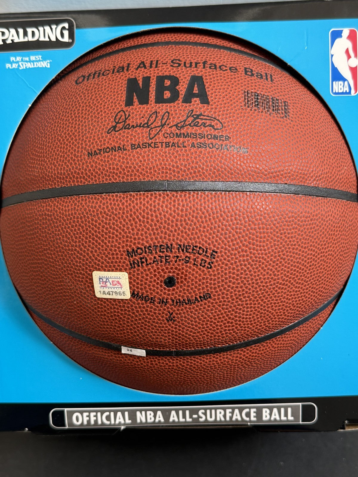 Kobe Bryant LA Lakers Signed NBA Spalding Basketball Auto PSA COA HOF