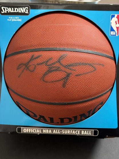 Kobe Bryant LA Lakers Signed NBA Spalding Basketball Auto PSA COA HOF