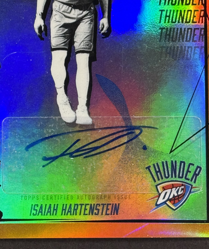2026 Topps Finest Isaiah Hartenstein Finest Autographs Orange /25 OKC Thunder