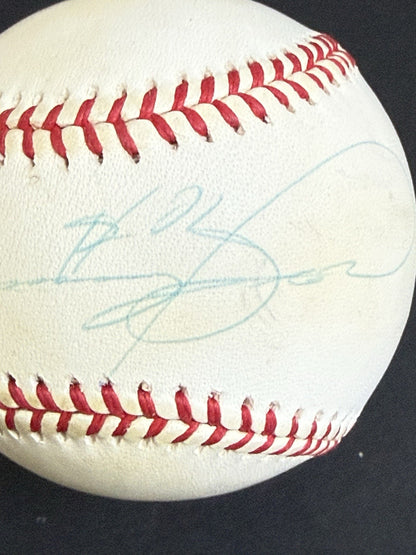 Sammy Sosa Signed Official Nl Baseball Psa COA Chicago Cubs 600 Hr Vintage Auto