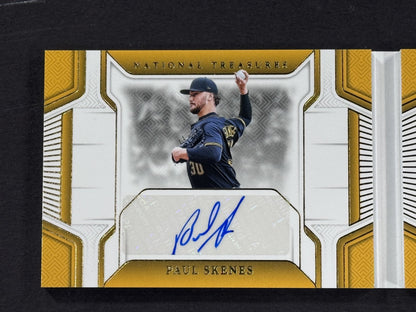 2025 Panini National Treasures Paul Skenes Jumbo Signature Booklet /35 Pirates