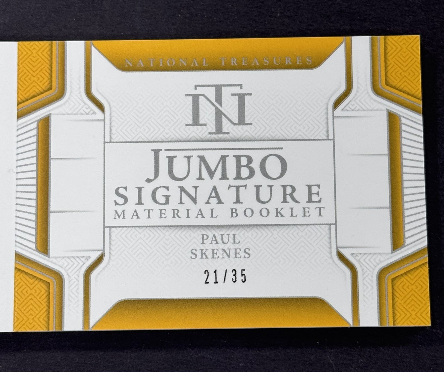 2025 Panini National Treasures Paul Skenes Jumbo Signature Booklet /35 Pirates