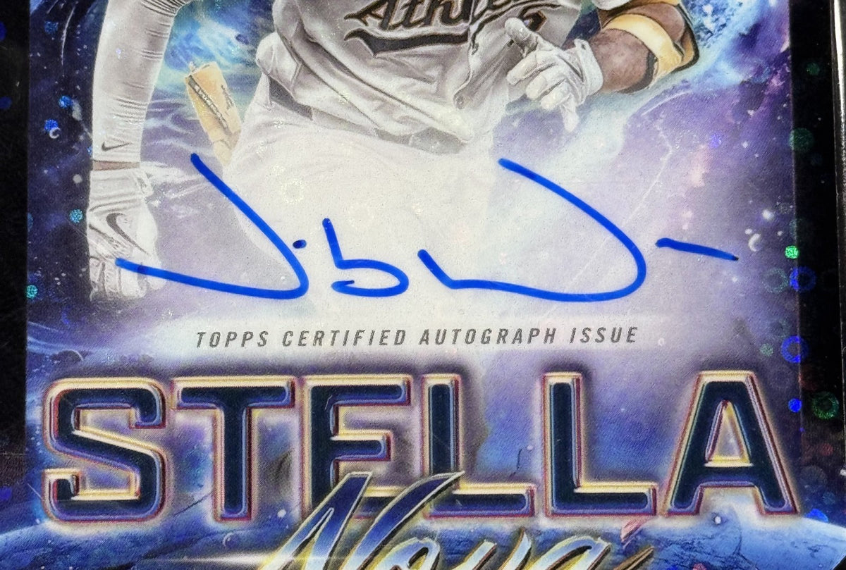2025 Topps Cosmic Chrome Jacob Wilson StellaNova Black Eclipse Auto /10 PSA 9 RC