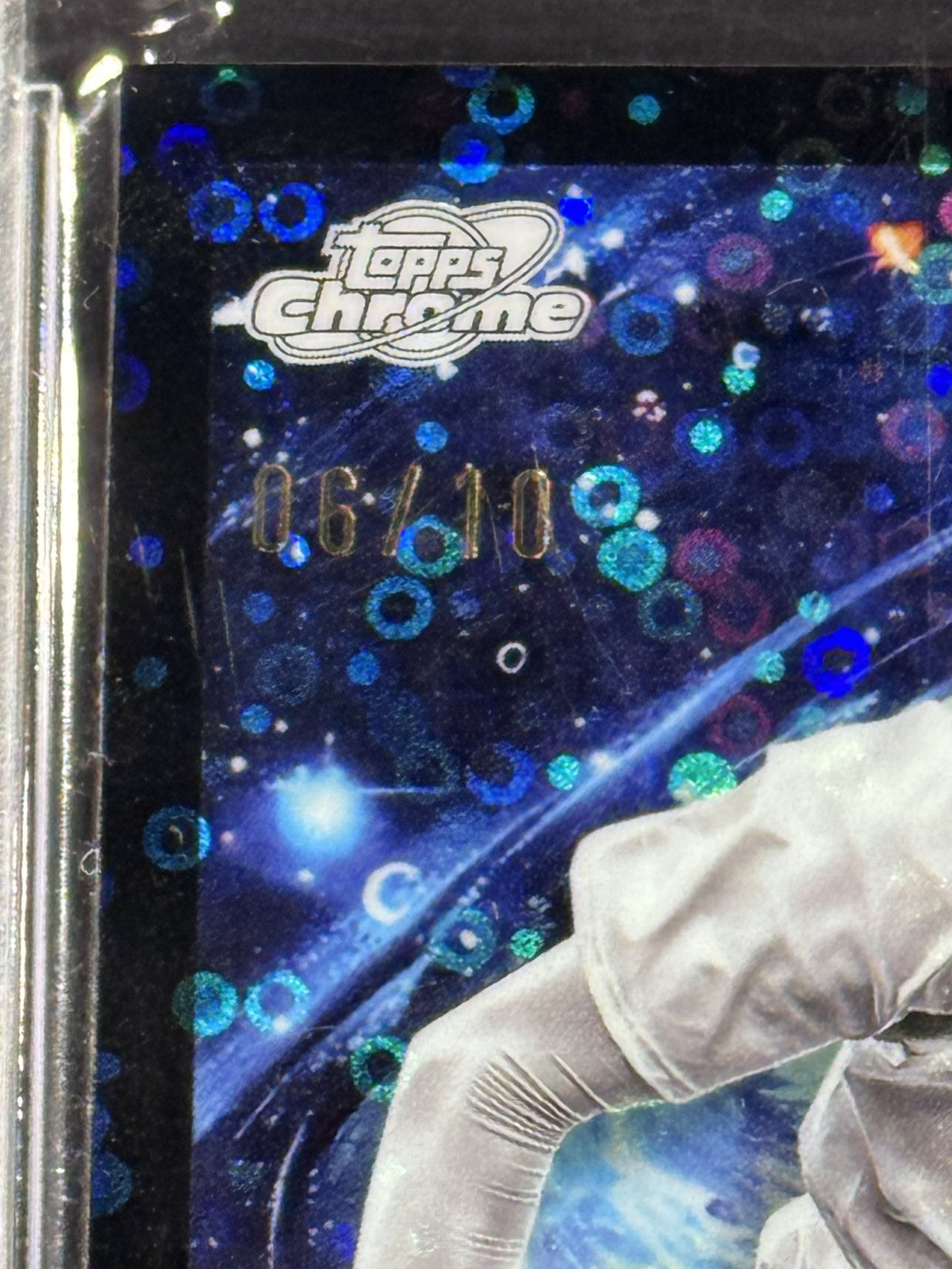 2025 Topps Cosmic Chrome Jacob Wilson StellaNova Black Eclipse Auto /10 PSA 9 RC
