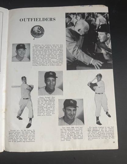 1956 World Series Program New York Yankees vs Brooklyn Dodgers Don Larsen Pg