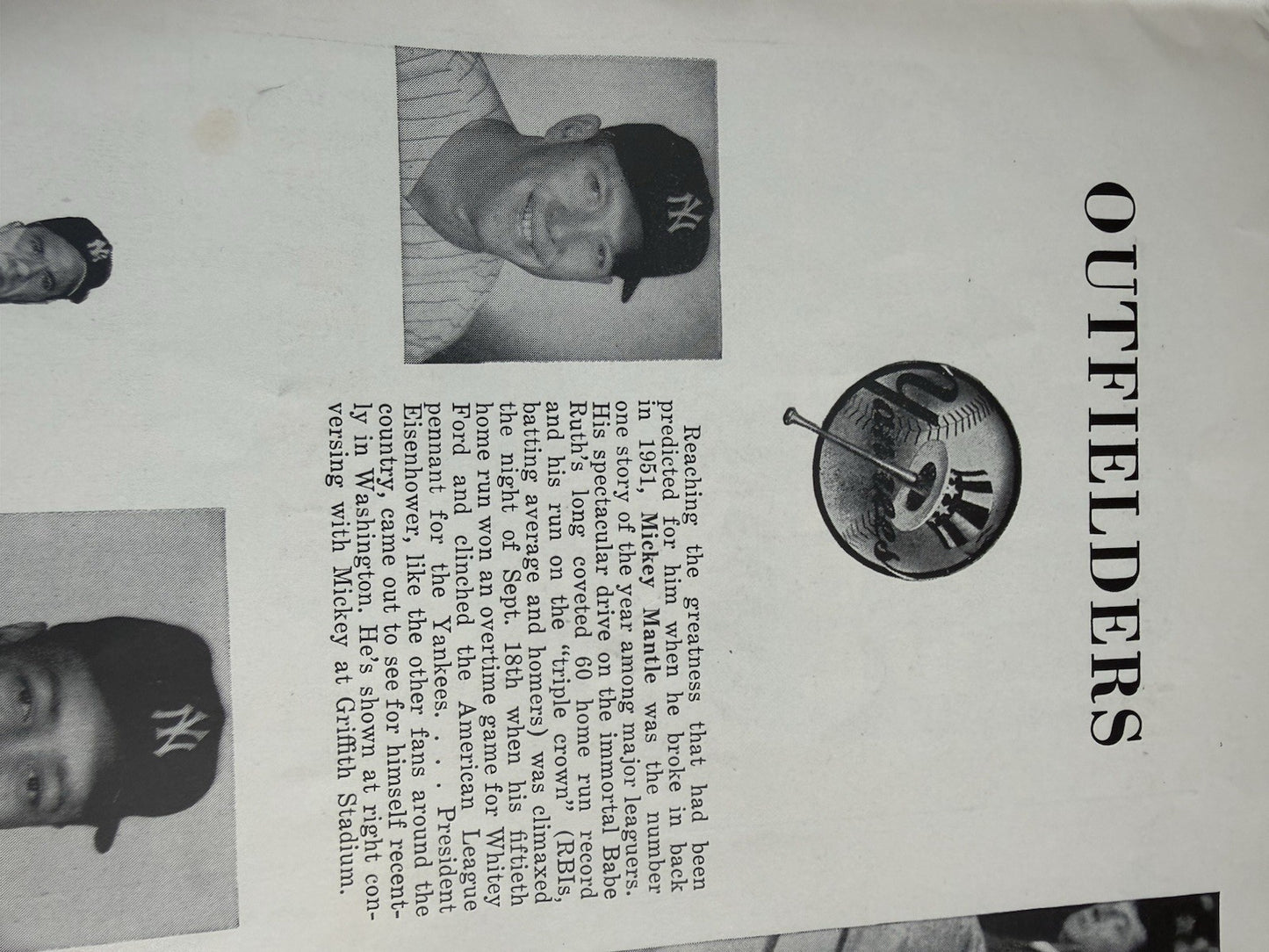 1956 World Series Program New York Yankees vs Brooklyn Dodgers Don Larsen Pg