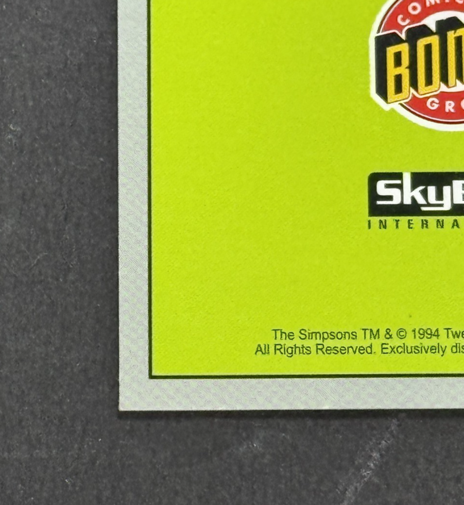 1994 Skybox The Simpsons Series 2 Willy The Dupe Dipkin Promo Card #B1 Isotopes
