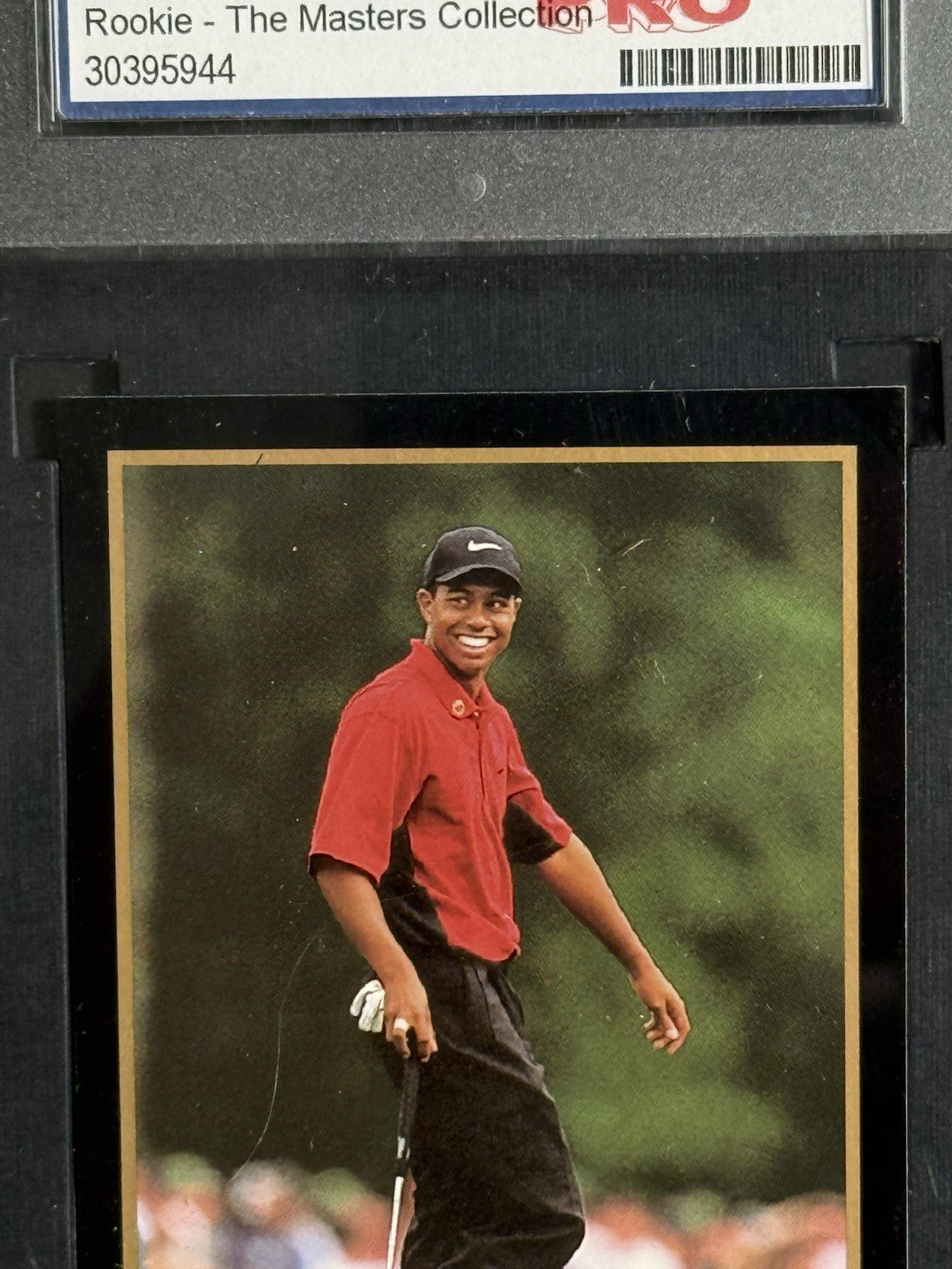 1997 Grand Slam Ventures Tiger Woods Masters Collection GOLD FOIL RC GRADE 9.8