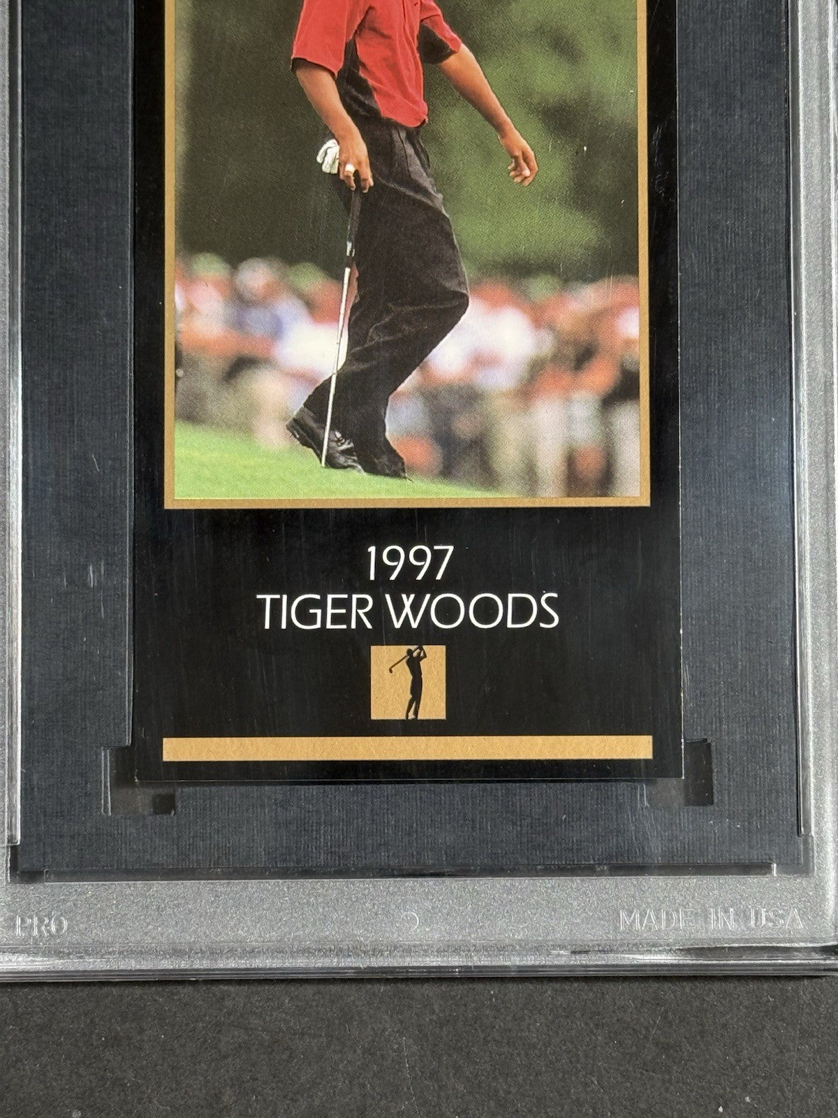 1997 Grand Slam Ventures Tiger Woods Masters Collection GOLD FOIL RC GRADE 9.8